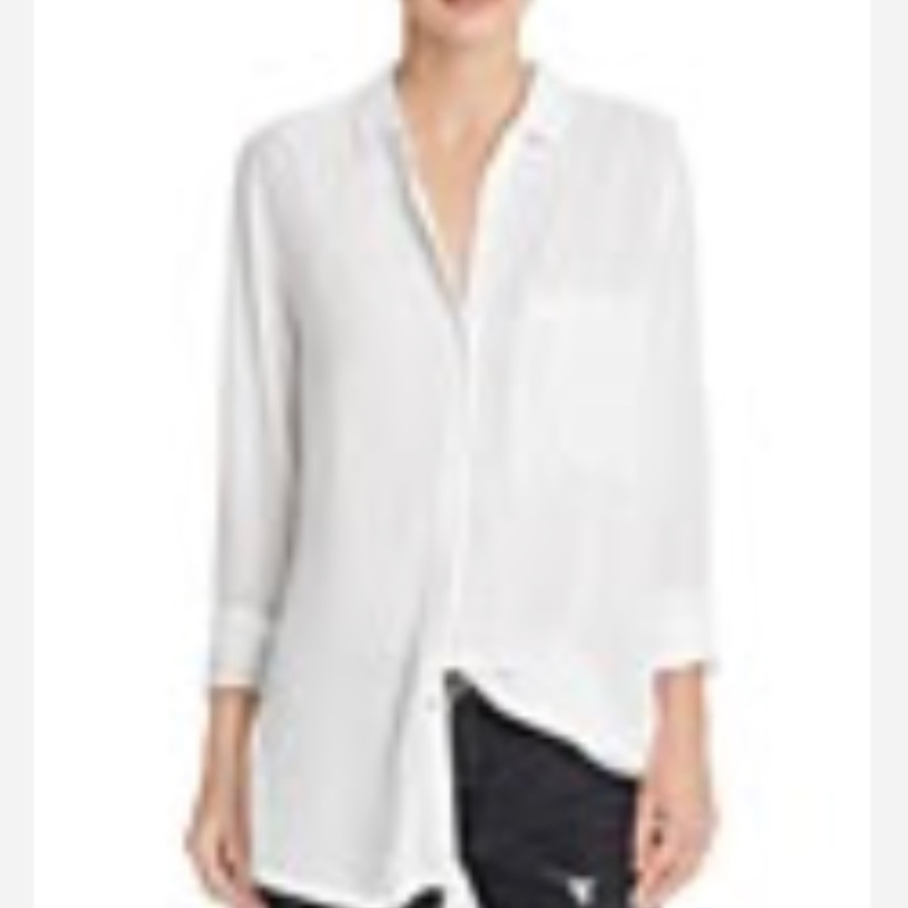 Rails Aly Solid White Button Down Top